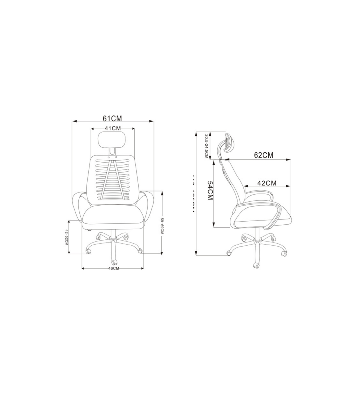 copy of Logic swivel office chair in various colors.