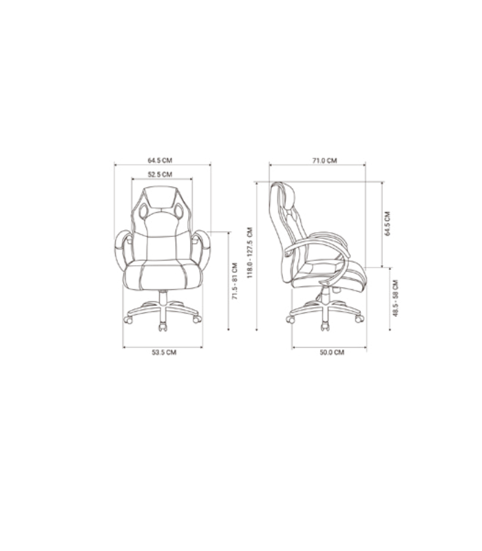 copy of Logic swivel office chair in various colors.