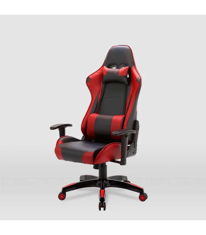 Silla Gaming Regina negra/roja, ergonómica y elegante