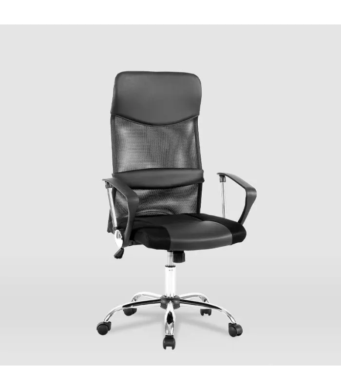 Silla de oficina Dafne, ergonomía y confort en negro