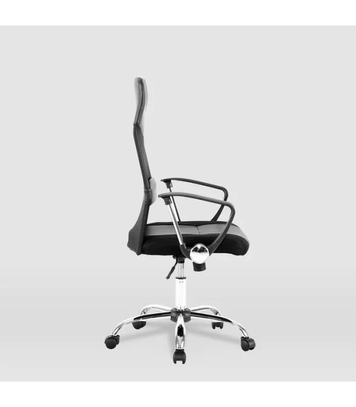 Silla de oficina Dafne, ergonomía y confort en negro