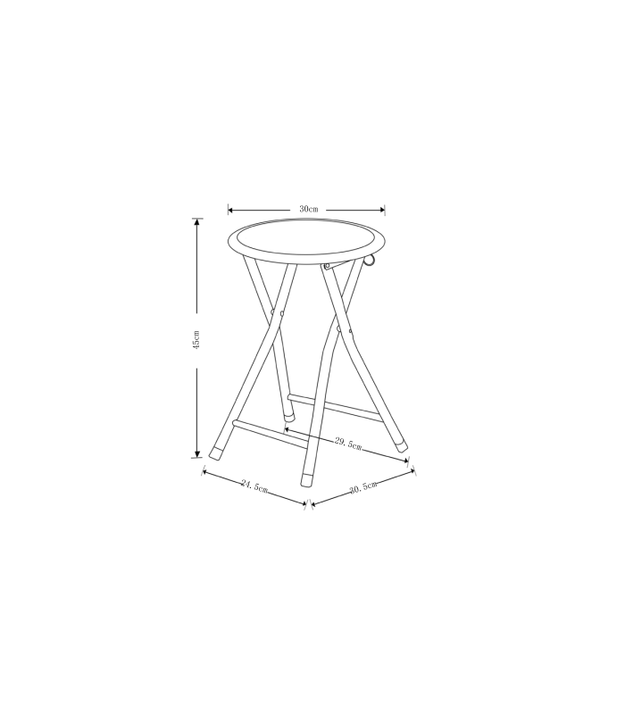 copy of Pack de 4 taburetes Nora en varios acabados, 34 x 34 x