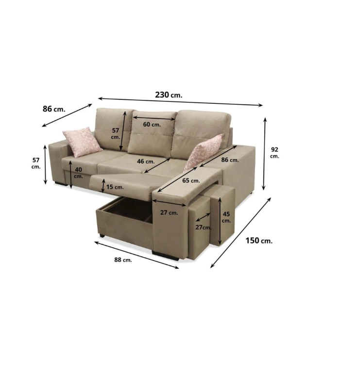 copy of Sofa con chaiselonge Redondela