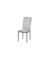 Pack de 4 sillas Md-Trenton tapizadas en tejido gris ceniza, 100cm(alto) 36cm(ancho) 55cm(fondo)