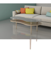 copy of Coffee table for living room wild oak white or black structure.