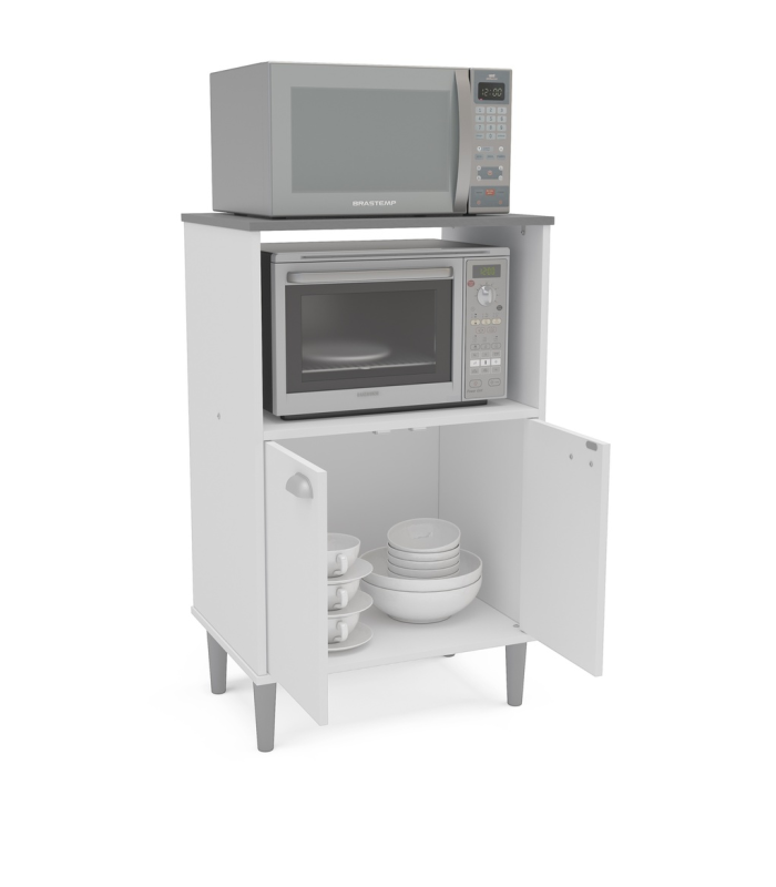 copy of White microwave auxiliary furniture