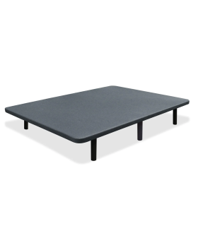 Base tapizada gris 135x190 con 6 patas incluidas