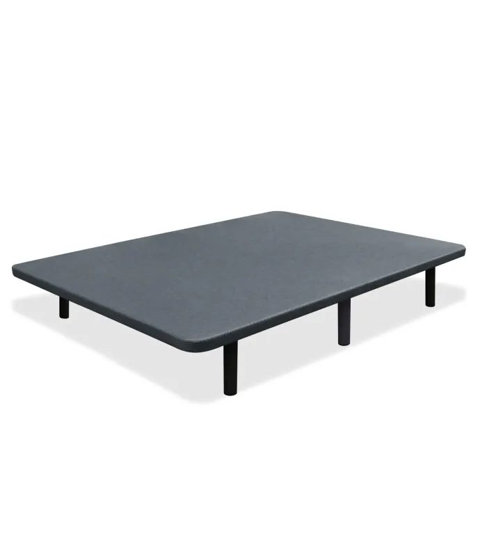 Base tapizada gris 135x190 con 6 patas incluidas