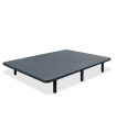 Base tapizada + 6 patas de Hm-Actually tapizado gris 135x190