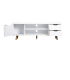 Mueble TV Md-Fiano 2 cajones y 1 puerta, blanco, 120cm