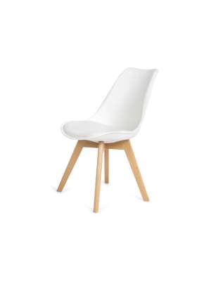 Pack de 4 sillas Super Dereck blancas modernas