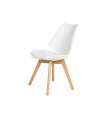 Pack 4 sillas Super Dereck en color blanco 42 cm(ancho) 81 cm(altura) 46 cm(fondo)