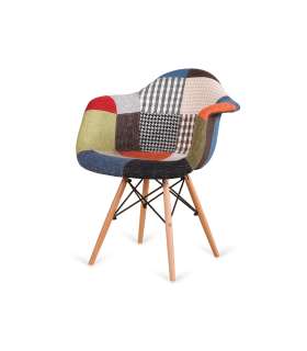 Pack de 2 fauteuils modernes et design modèle Oskar Patch. 