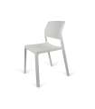 Lot de 4 chaises finition blanche Verano, 83,5 cm (hauteur) 42 cm (largeur) 54 cm (profondeur)