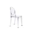 Pack 4 cadeiras em policarbonato modelo Ópera sem braços. 38cm(largura) 90,5 cm(altura) 47cm(profundidade)