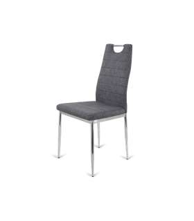 Pack 6 chaises tapissées en tissu gris modèle Orense 98