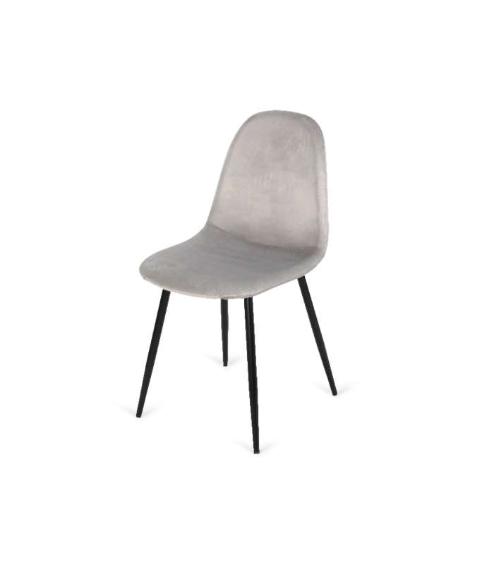 copy of Pack 4 chairs upholstered in grey model Cordoba