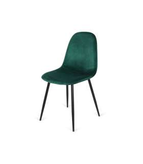 Pack 4 sillas tapizadas modelo Córdoba VELVET Tela verde 43