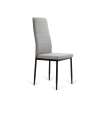 Pack 6 sillas Modelo Cíes tapizadas en tela Easy Clean gris, 43cm(ancho ) 98cm(altura) 51cm(fondo)