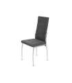 Pack de 6 sillas Segovia capitoné color gris, 98 cm (alto) 42 cm (ancho) 49 cm (fondo)