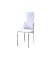 Pack de 6 sillas Segovia en polipiel blanco, 42 cm(ancho ) 98 cm(altura) 49 cm(fondo)