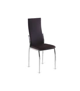 Pack de 6 sillas Segovia en polipiel marrón 42 cm(ancho ) 98
