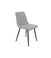 copy of Pack of 4 Valencia chairs upholstered in grey or pink stick.