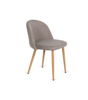 Pack de 4 sillas Zaragoza tapizado marrón jaspeado 75 cm(alto)45 cm(ancho)54 cm(largo)