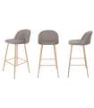 copy of Pack of 4 upholstered stools Córdoba Gris