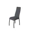 Pack of 4 Dora chairs in stone or gray fabric finish. 107 cm (height) 45 cm (width) 55 cm (depth)