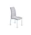 Pack 4 chaises tissu San Sebastian à choisir en couleur pierre ou gris foncé. 96 cm (hauteur) 42 cm (largeur) 55 cm (profondeur)
