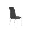 Pack de 4 sillas San Sebastián tapizado en polipiel gris oscuro. 42 cm(ancho ) 96 cm(altura) 55 cm(fondo)