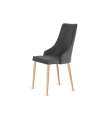 Pack de 4 sillas Imperial gris oscuro 94 cm (alto) 48 cm (ancho) 57 cm (fondo)