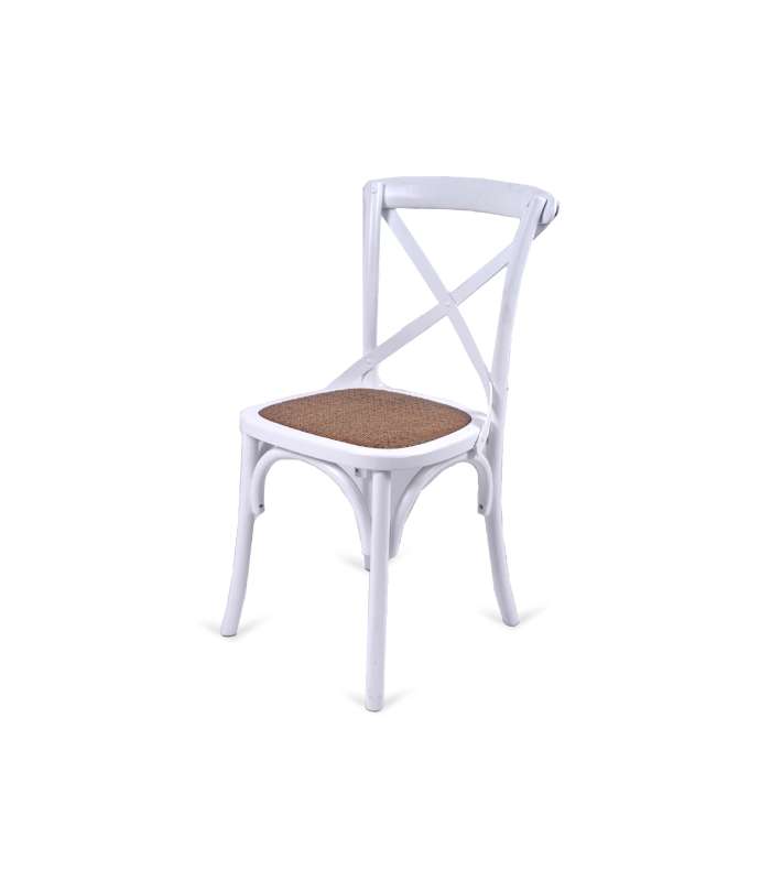 Silla modelo Viena en color blanco 50 cm (ancho) 89 cm (altura)