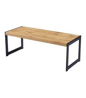 Table basse Ribadella finition noire 50 cm (hauteur) 120