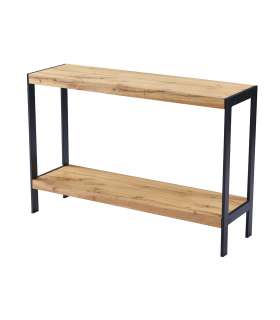 Table console Ribadesella finition noire 80 cm (hauteur) 120 cm