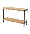 Table console Ribadesella finition noire 80 cm (hauteur) 120 cm (largeur) 35 cm (profondeur)