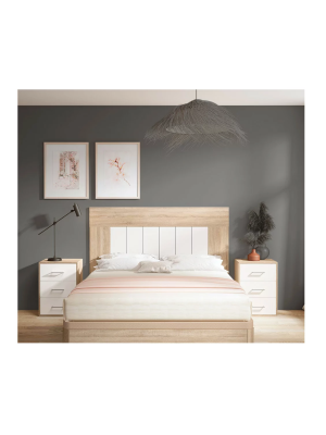 copy of Luca headboard and 2 tables with 2 drawers.