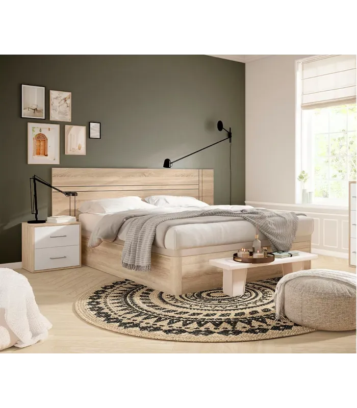 copy of Luca headboard and 2 tables with 2 drawers.