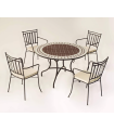 Pack de 4 sillones acero Shifa-3BR negro apilable con cojín 90 cm(alto) 54 cm(ancho)54 cm(fondo)