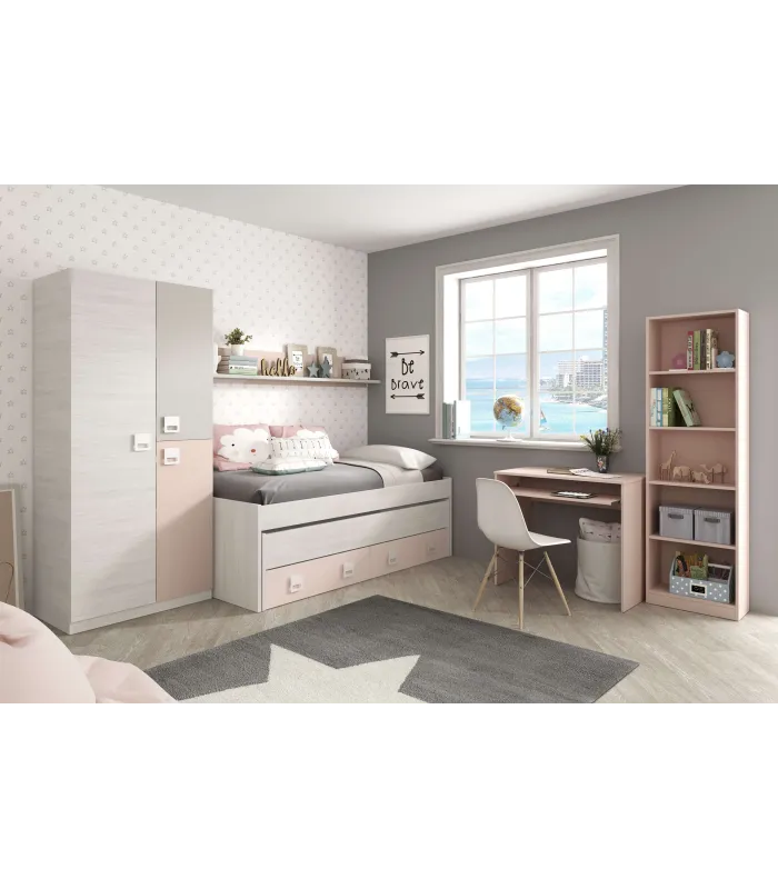 Armario 3 puertas abatibles multicolor 200x90 cm