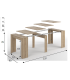 copy of Kitchen table with folding wings Cosmos 31cm - 140cm