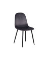 Pack de 4 sillas modelo Kim tapizadas en velvet gris, 44cm(ancho ) 86cm(altura) 41cm(fondo)