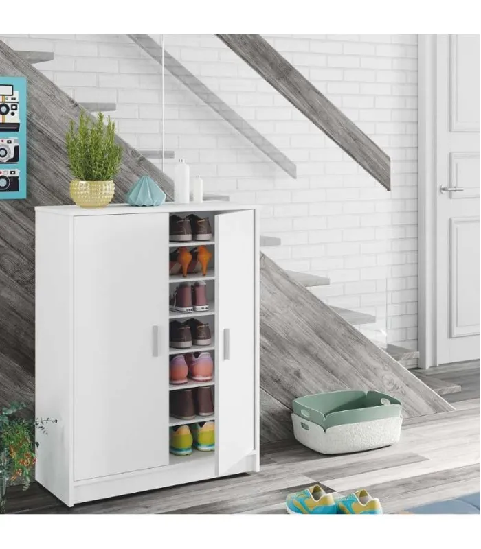 Armário multiúso 2 portas Lassie branco 75x101x36cm