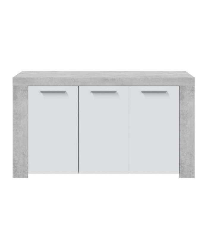 copy of Maud sideboard 3 doors white oak Alaska 76 cm (height)