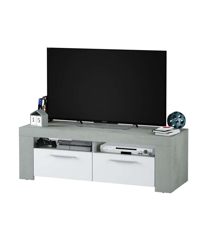 copy of Mueble TV modelo Nabur en roble Canadian y blanco