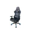 Silla de oficina gaming modelo Matrix altura regulable acabado negro/azul. 70cm(ancho ) 125/135cm(altura) 65cm(fondo)