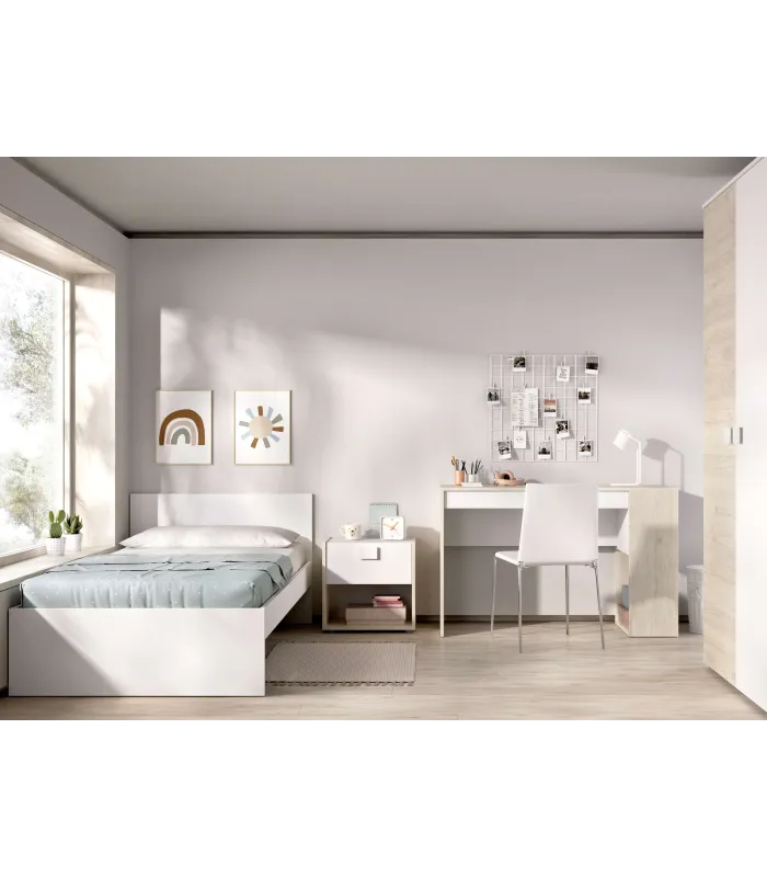 copy of Ensemble de chambre à coucher junior en bois massif en