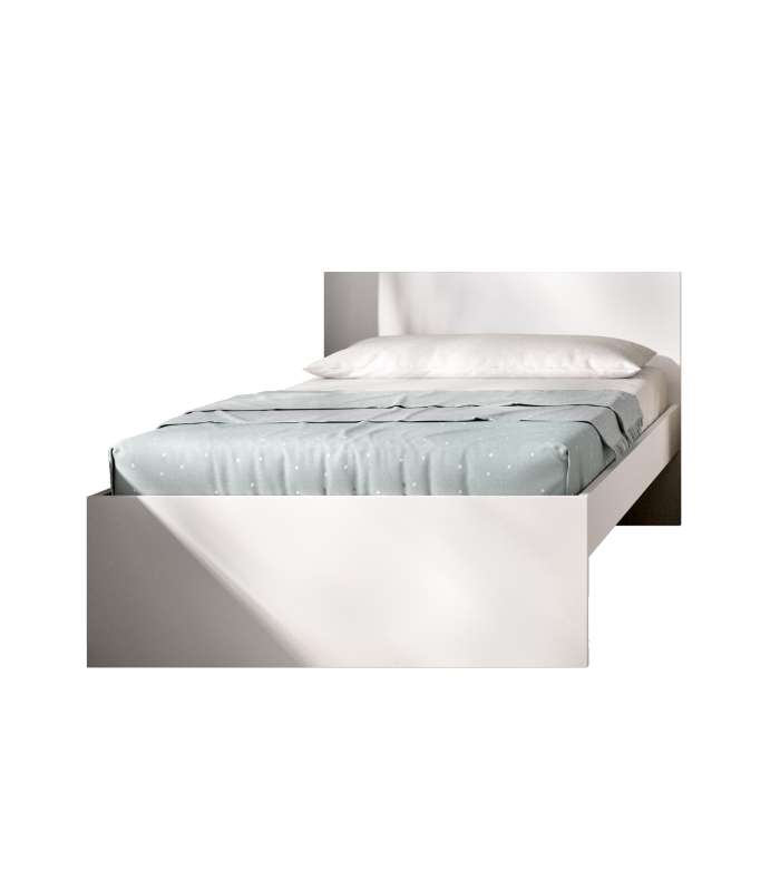 DKT Camas con cajones Cama juvenil Sam de 90 cm en blanco, 95