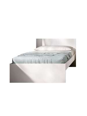 Cama juvenil blanca 90x190 cm con almacenamiento